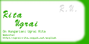 rita ugrai business card